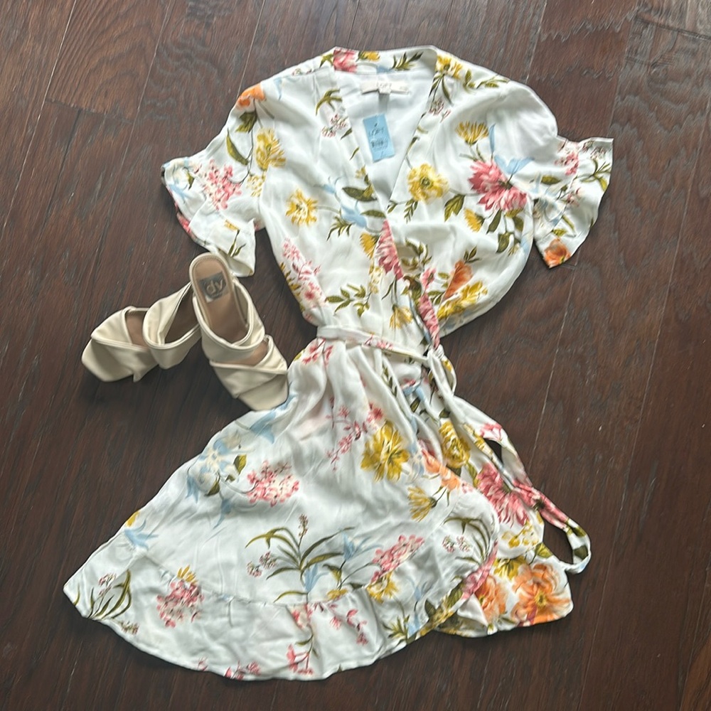 Loft wrap dress, size 2 petite